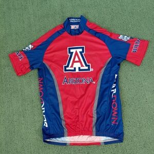 Adrenaline Promotions Arizona Wildcats College NCAA Cycling Jersey Sz Medium